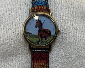 Southwestern Horse Graphic Wristwatch