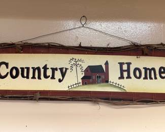 Country Themed Wood Decorative Signs Assortment