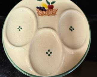 Princess House Orchard Medley Ceramic Divided Relish Tray