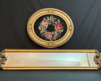 Needlepoint And Mirror