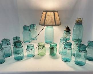 Ball Ideal Jars And Lamp