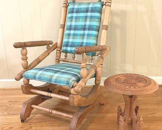 Victorian Rocker Meets Indian Stand