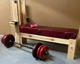 Bench Press Curling Bar Weights