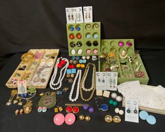 80s Clip Ons Costume Jewelry