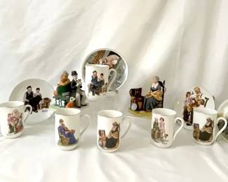 Norman Rockwell Plates Mugs Figures
