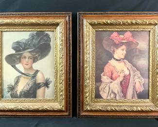 Victorian Beauties In Antique Frames