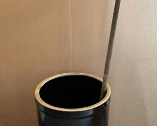 Stoneware Butter Churn