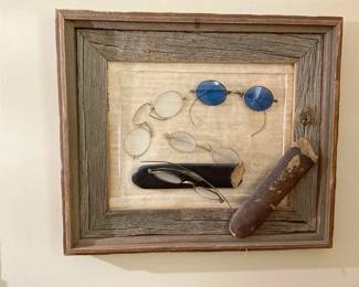 Framed Antique Spectacles