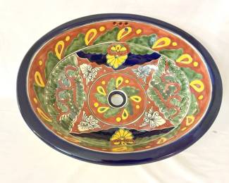 Mexican Talavera Ceramic Sink