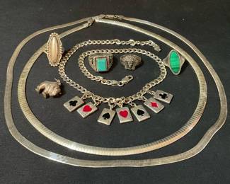 Sterling Silver Chains Rings