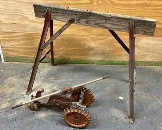 Vintage Sprinkler Sawhorse