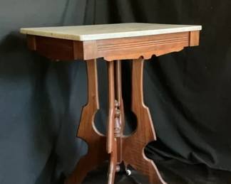 Eastlake Victorian Marble Top Table