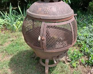 Cast Iron Chiminea Fire Pit