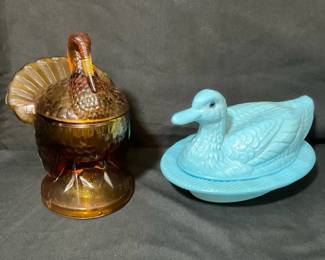 Turkey and Duck Lidded Dishes