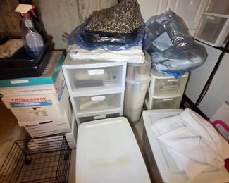 Storage bins crafts supplies
