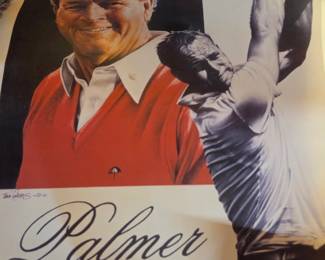 Arnold Palmer poster signed