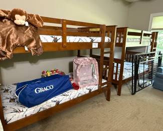 We have 3 sets of bunk beds