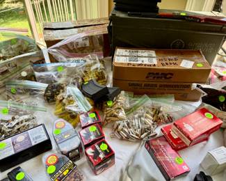 Ammo, empty brass, etc.