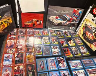 Assorted Racing Cards And Pictures