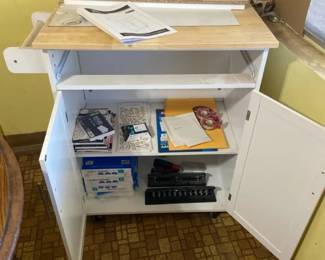 Rolling Cart With Accessories