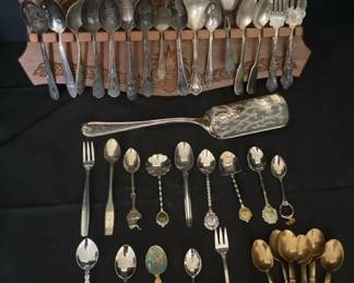 003 Souvenir Spoon Collection Display