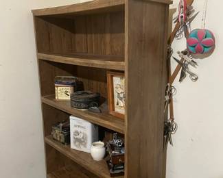 Bookcase With Super Sewing Decor