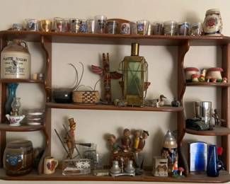 Collectible Barware, Trinkets Display Shelf