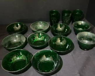 Anchor Hocking Forest Green Glass