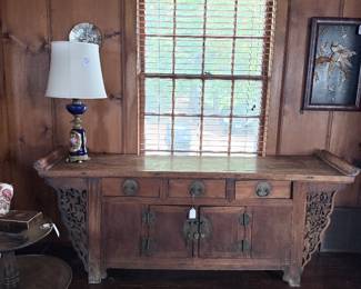 Antique Chinese Scroll Table