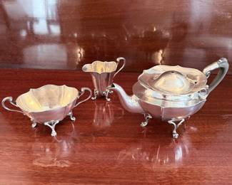 1910 Chester James Richardson Sterling Tea Set (Missing Finial)