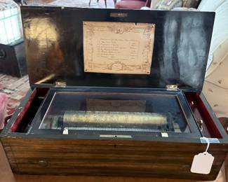8 Tune Cylinder Music Box