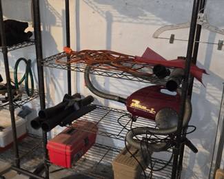 Wire shelves