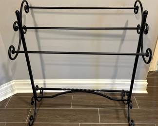 Wrought Iron Quilt Rack Holder