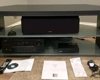 Denon Receiver, Audio System With TV Media Stand