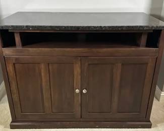 Entertainment Center With Granite Top