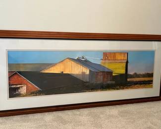 Print Of Grain Elevator Artwork by Robert Moore