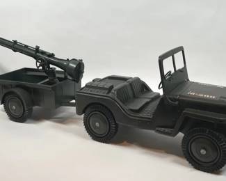 1960s70s G.I. Joe Jeep And Trailer Combat Set