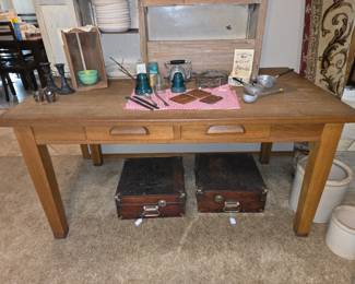 Library table (Hoosier top separate)