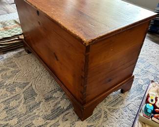 Antique Virginia Chesapeake Pine Blanket Chest with Provenance
