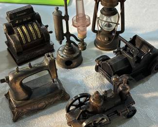 Antique die cast mini pencil sharpeners