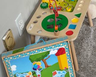 Children’s puzzles, game stations, LEGOS, dinosaurs, trucks, books, and more!