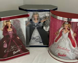 Small collection of Barbie dolls still in original box, never used! Beautiful!