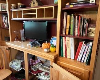 Cookbooks, kitchen appliances, tableware