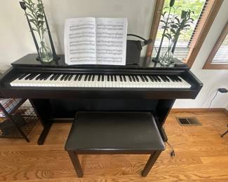 Yamaha Arius black digital piano
