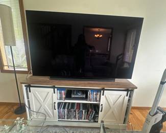 TV & farmhouse entertainment cabinet