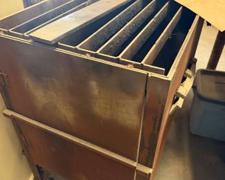 Heavy duty Iron Cutting Table with Casters.