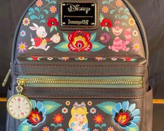 Loungefly Disney Alice in Wonderland Characters Floral Mini Backpack