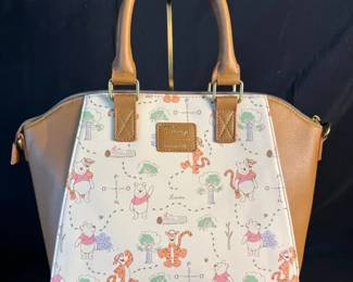 Loungefly Disney Winnie the Pooh Cream Map Satchel Bag