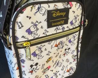 Loungefly Disney Mickey & Friends Chibi Sketch Athletic Crossbody Bag