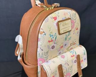 Loungefly Disney Winnie the Pooh Floral Print Mini Backpack